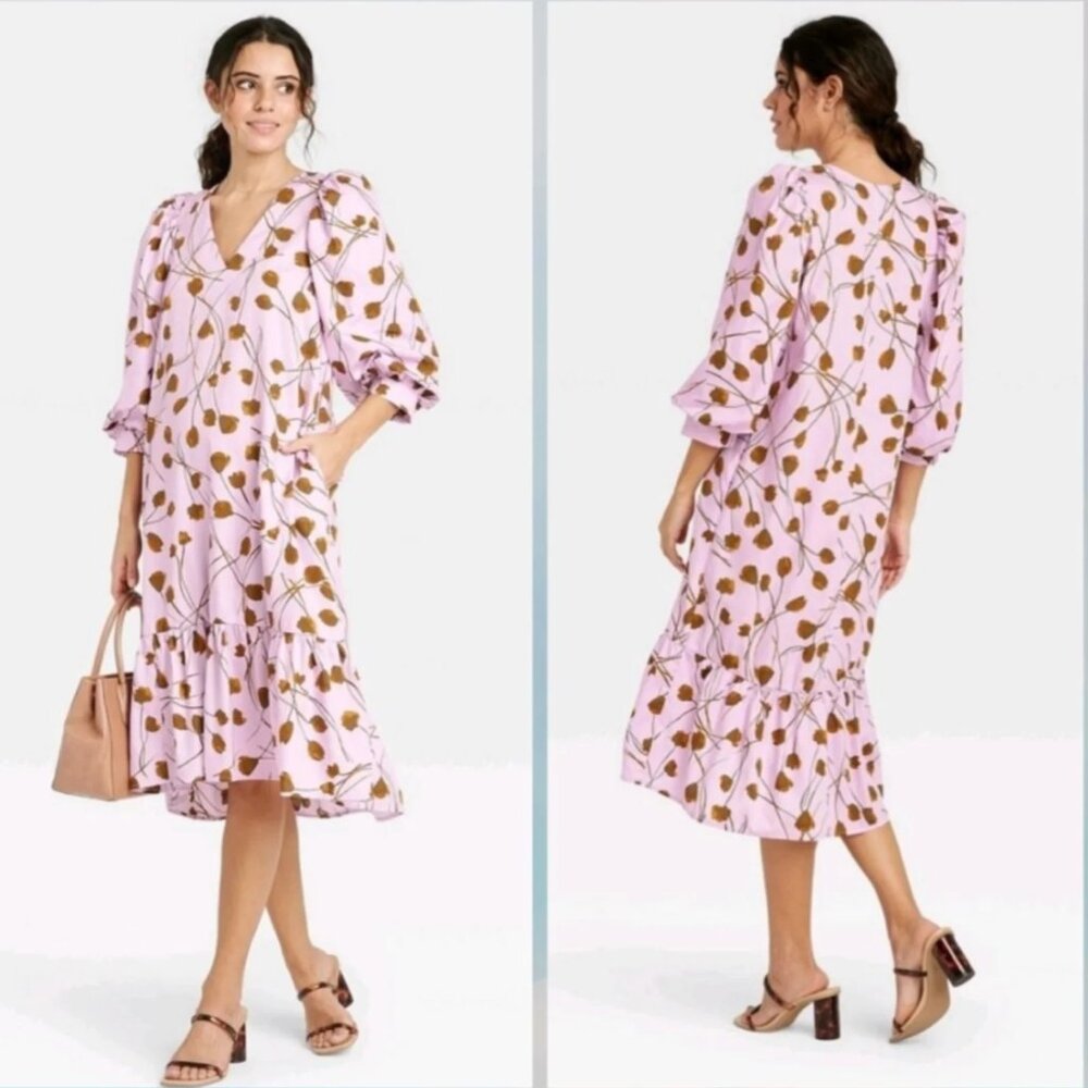 A New Day Ruffle Hem Day Dress